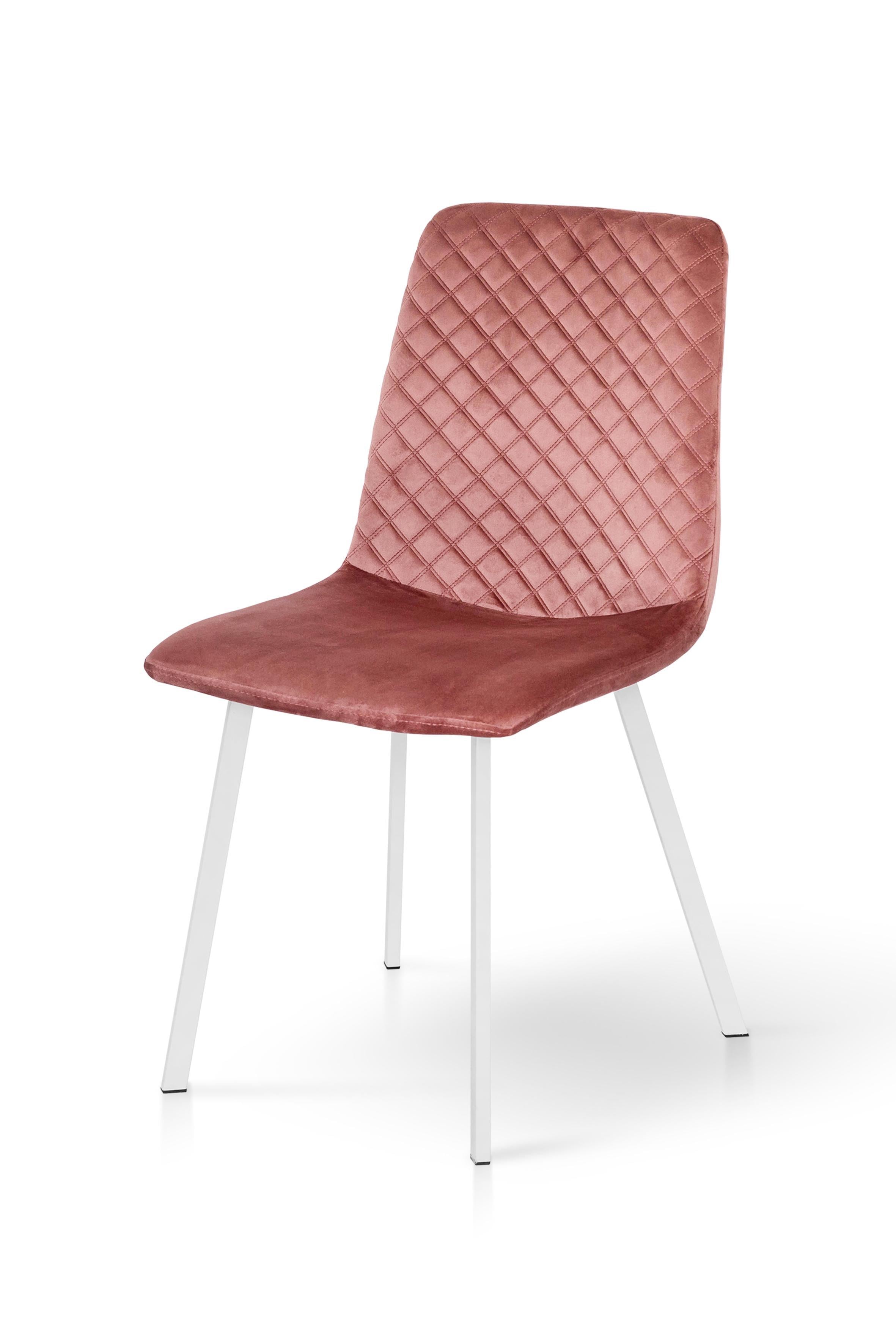 Стул для кухни и гостиной ГРЕЙС Некст 440х890х480 мм Белый/Пудровый (GAА0055616)