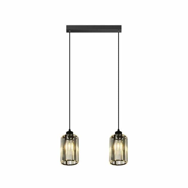 Подвесная люстра Valeso на два прозрачных плафона Е27 корпус IP20 GLD-20996-2-120х170 Черный (28685333) Подвесная люстра Valeso на два прозрачных плафона Е27 корпус IP20 GLD-20996-2-120х170 Черный (28685333)