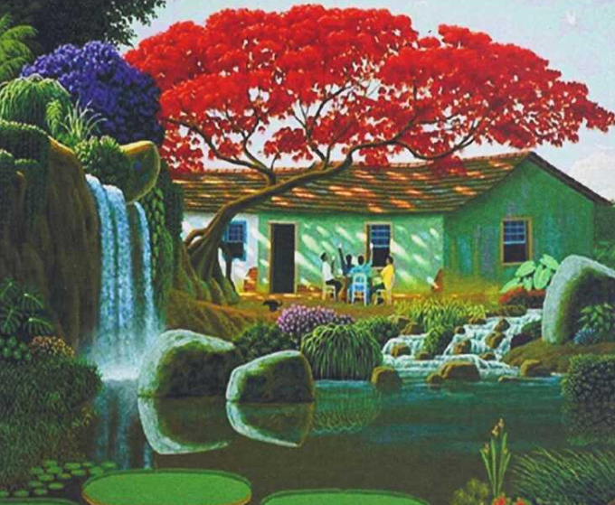 Алмазна мозаїка GB 74342 30 TK Group Вечірка біля будинку 40х30 см (121860)