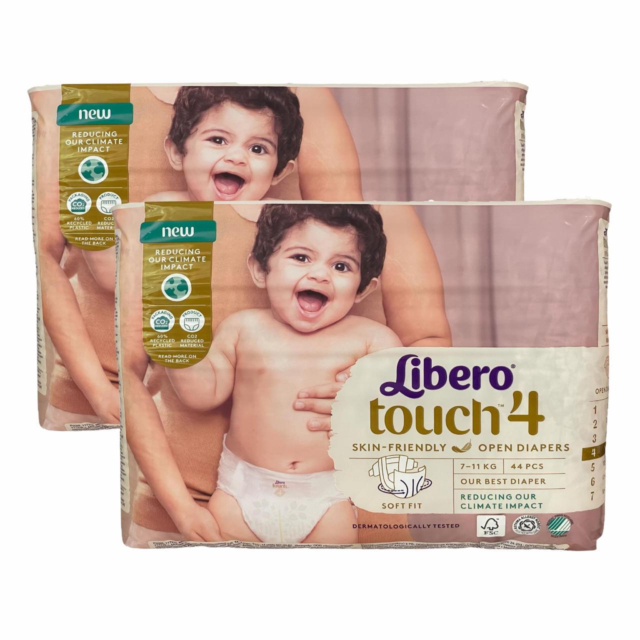 Підгузки Libero Touch 4 7-11 кг 88 шт. (2736832102) Підгузки Libero Touch 4 7-11 кг 88 шт. (2736832102)