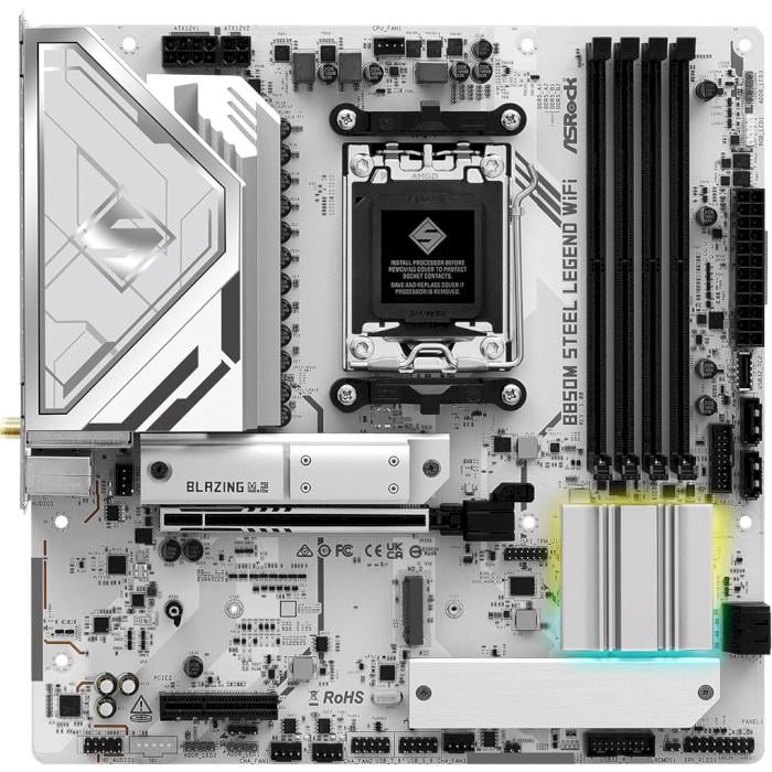 Материнская плата ASRock B850M STEEL LEGEND Wi-Fi White (31022108)