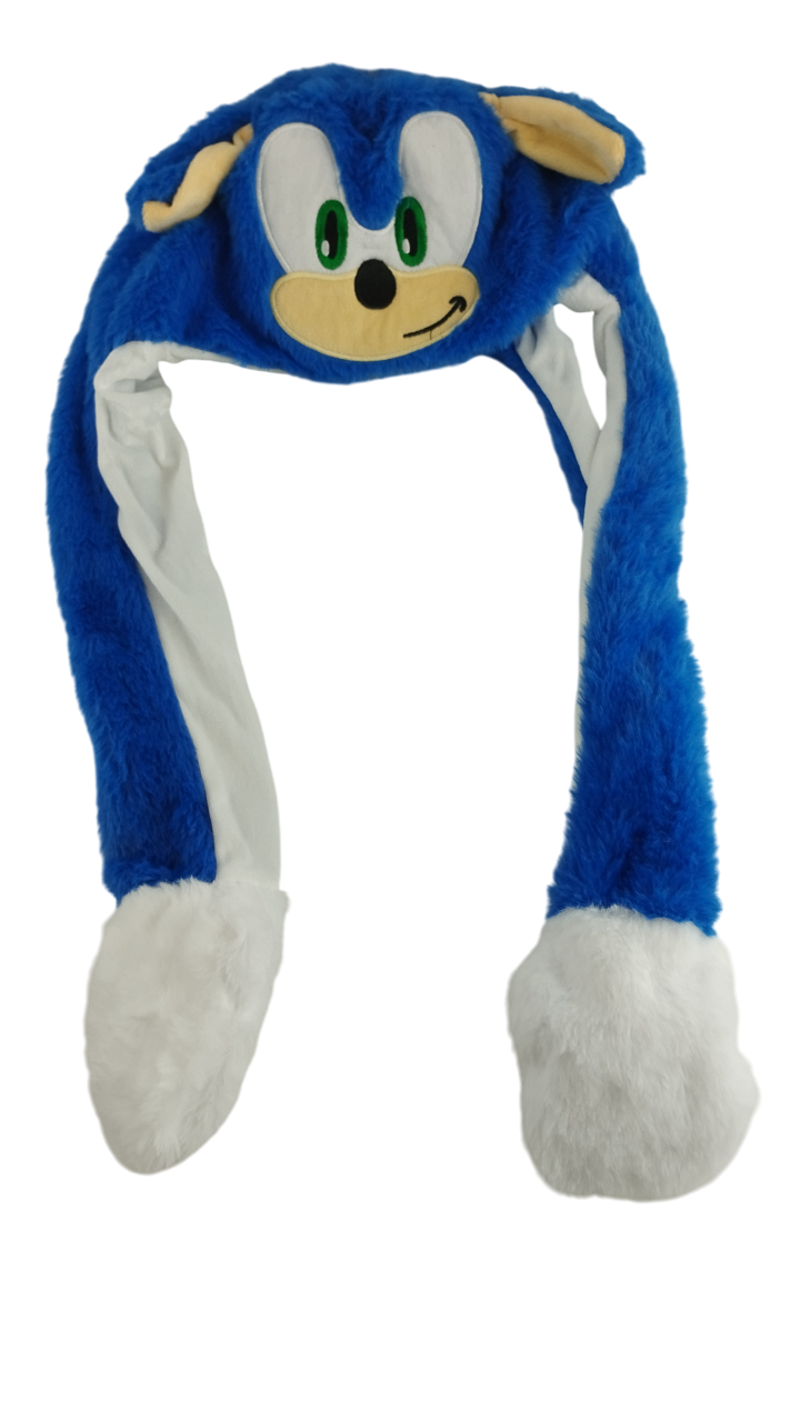 Шапка с ушками Соник Синий (000024) - фото 1