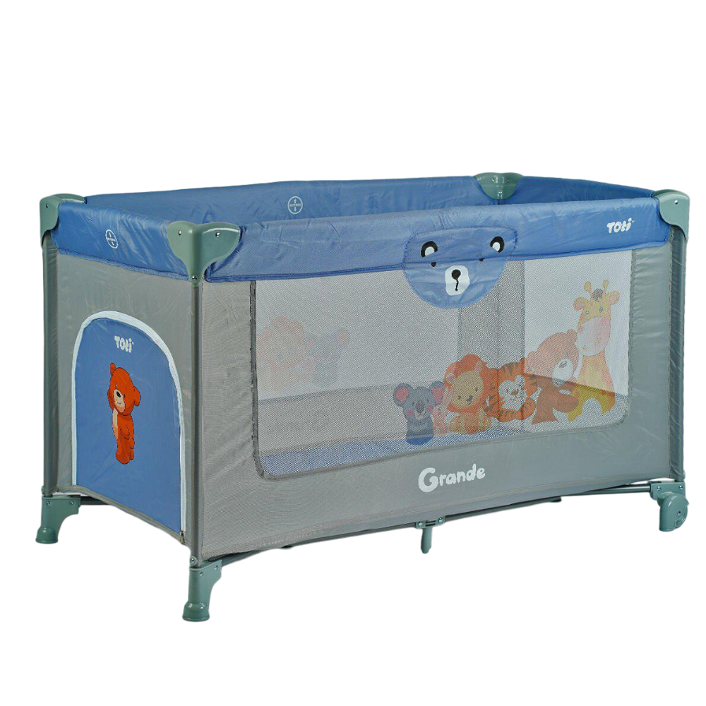 Манеж Toti T-04011 126х65х75 см Синій (MA47015)