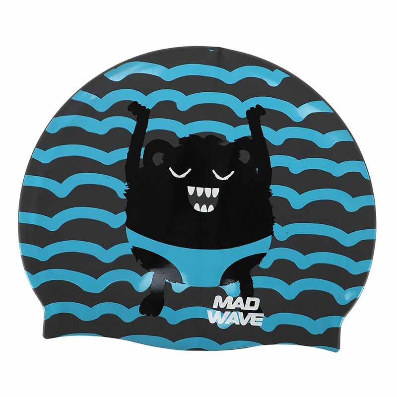 Шапочка для плавания Mad Wave юниорская Junior Monster M057309 Голубой (60444263) Шапочка для плавания Mad Wave юниорская Junior Monster M057309 Голубой (60444263)