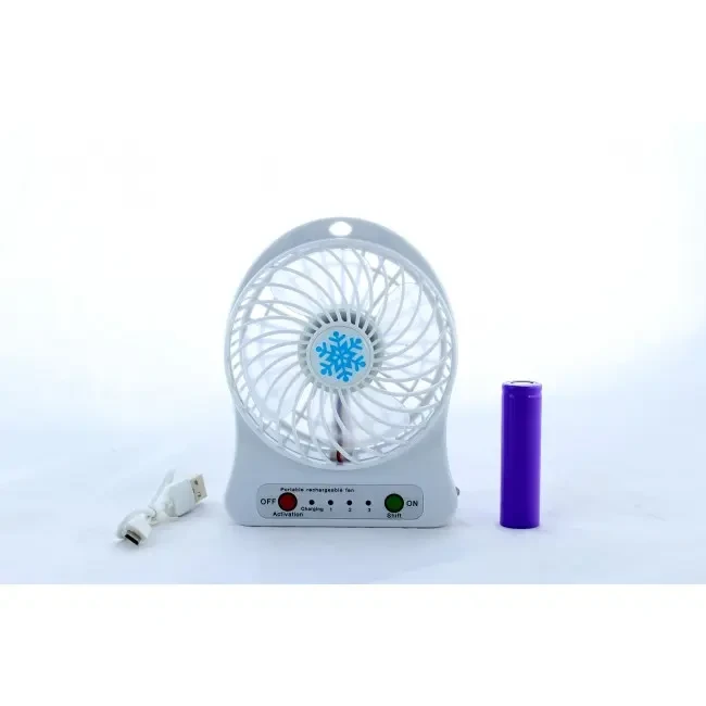 Вентилятор настільний Mini Fan XSFS-01 з акумулятором 18650 Білий (4376) - фото 6 Вентилятор настільний Mini Fan XSFS-01 з акумулятором 18650 Білий (4376) - фото 6