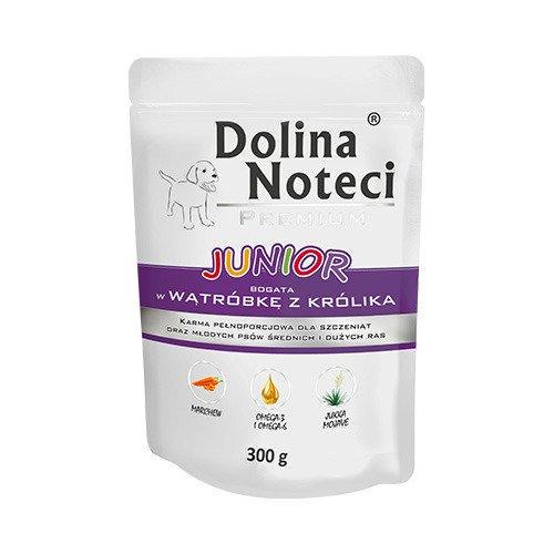 Влажный корм для щенков всех пород Dolina Noteci Premium Junior с печенью кролика 300 г