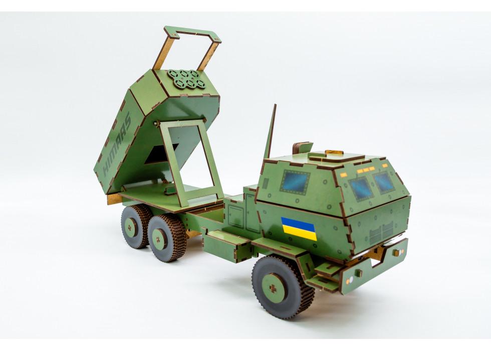 Конструктор 3D Himars з дерева 152 деталей (Арт-00637)