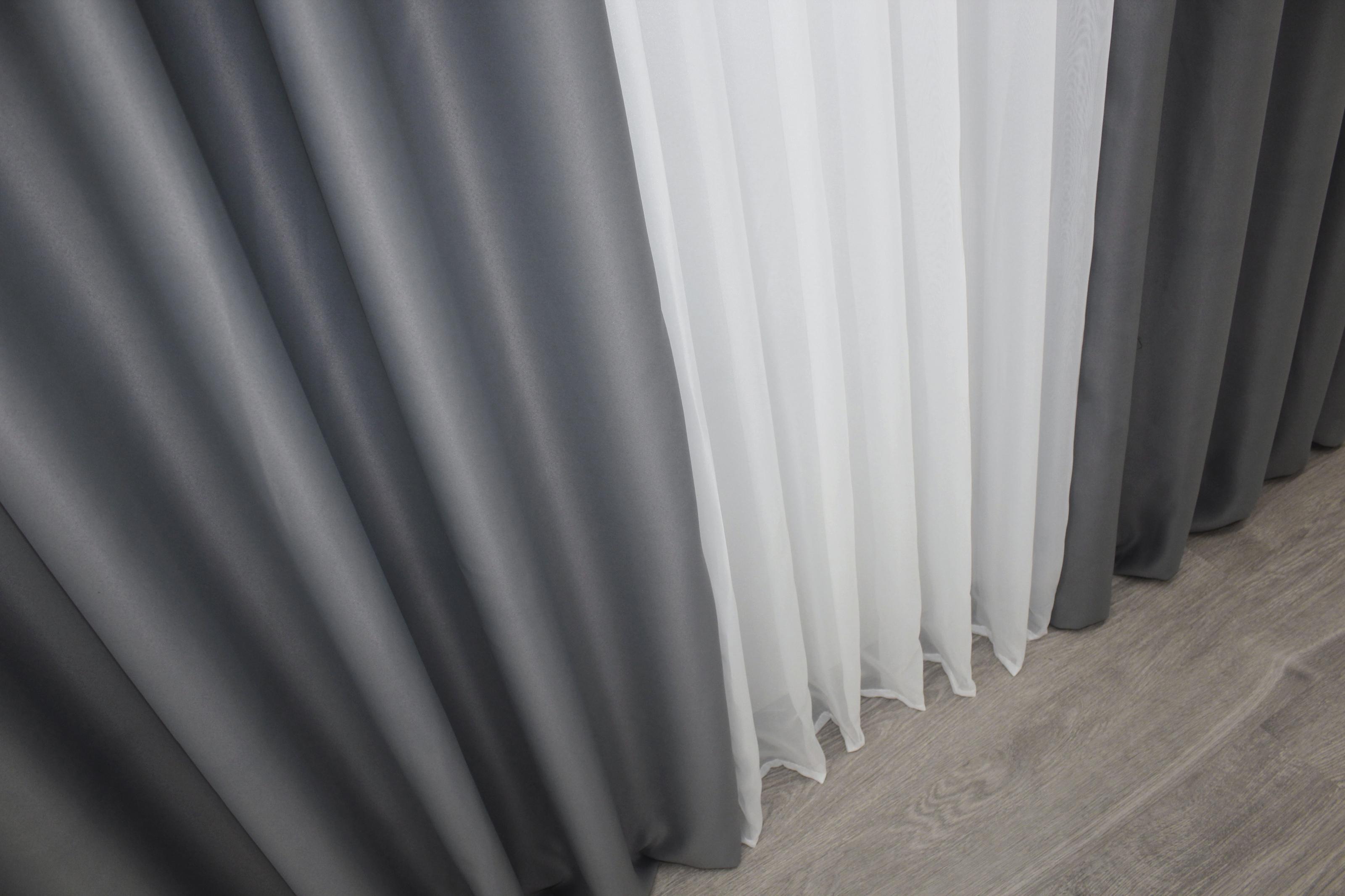 Комплект штор VR-Textil Bagema Rvs № 1009ш блекаут 150х270 см 2 шт. Графітовий (30-807) - фото 6 Комплект штор VR-Textil Bagema Rvs № 1009ш блекаут 150х270 см 2 шт. Графітовий (30-807) - фото 6