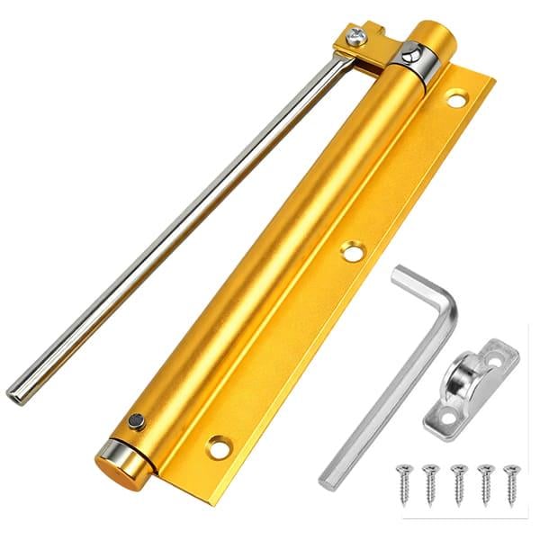 Дверной доводчик автоматический универсальный для левых и правых дверей металлический Золотой (id_4465)