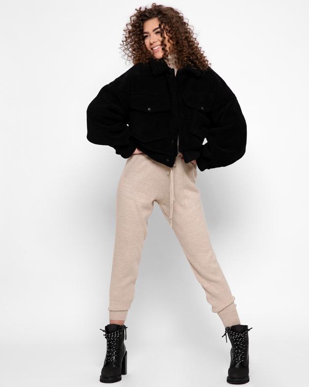 Куртка из овчины X-Woyz LS-8888-8 р. 48 Черный - фото 4