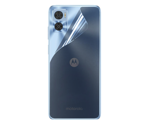 Пленка противоударная гидрогелевая Hydrogel Film для Motorola Moto E22/E22i на заднюю панель Transparent
