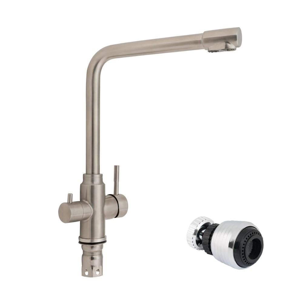 Змішувач для кухні Lidz Aria 020F-1 U-подібний з фільтром та аератором