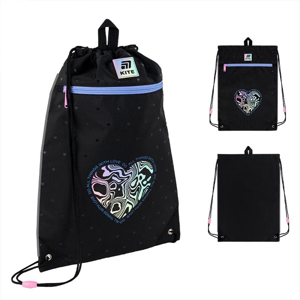 Шкільний набір KITE Education Love is рюкзак/пенал/сумка для взуття (SET_K25-531M-2) - фото 29 Шкільний набір KITE Education Love is рюкзак/пенал/сумка для взуття (SET_K25-531M-2) - фото 29