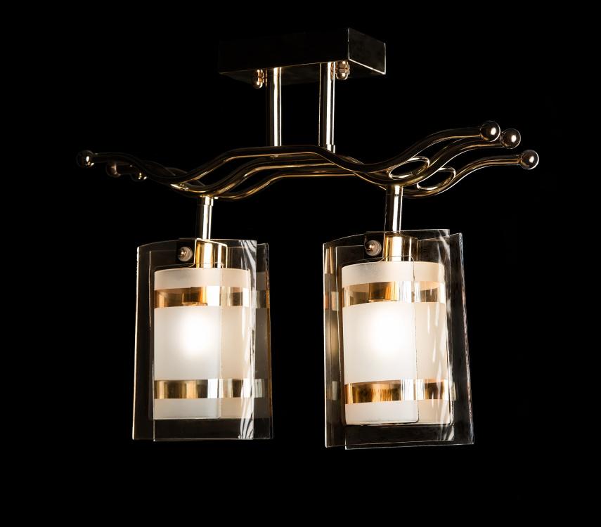 Люстра с плафонами Ray L53005/2 CR/FGD (257021)