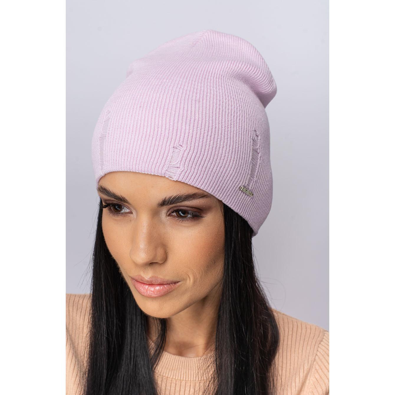 Шапка женская шерстяная Leks Одри one size Лотос