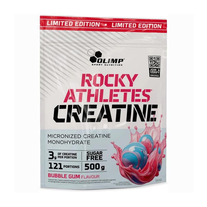Креатин моногидрат мікронізований Olimp Rocky Athletes Creatine Limited Edition 500 г Жевательная резинка