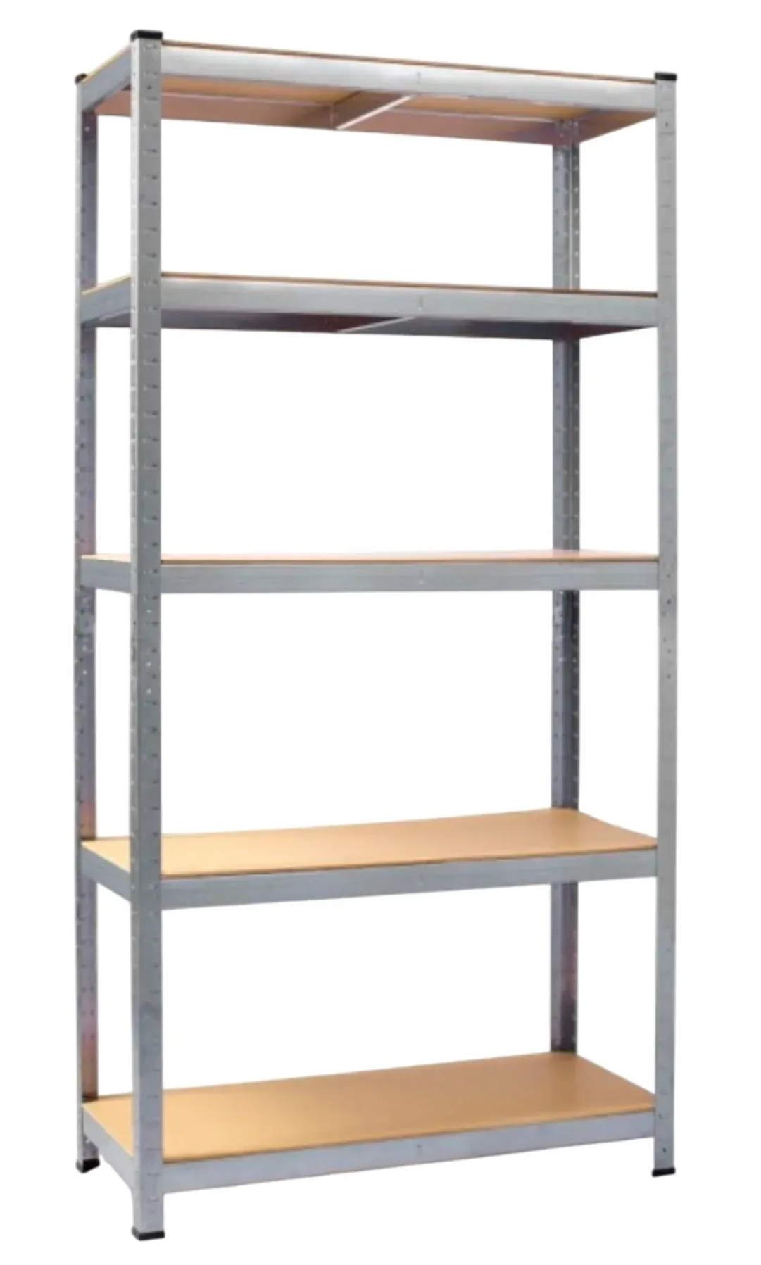 Стеллаж складской 180х90х40 см с 5 полками МДФ металлический разборной 4Points StrongShelf