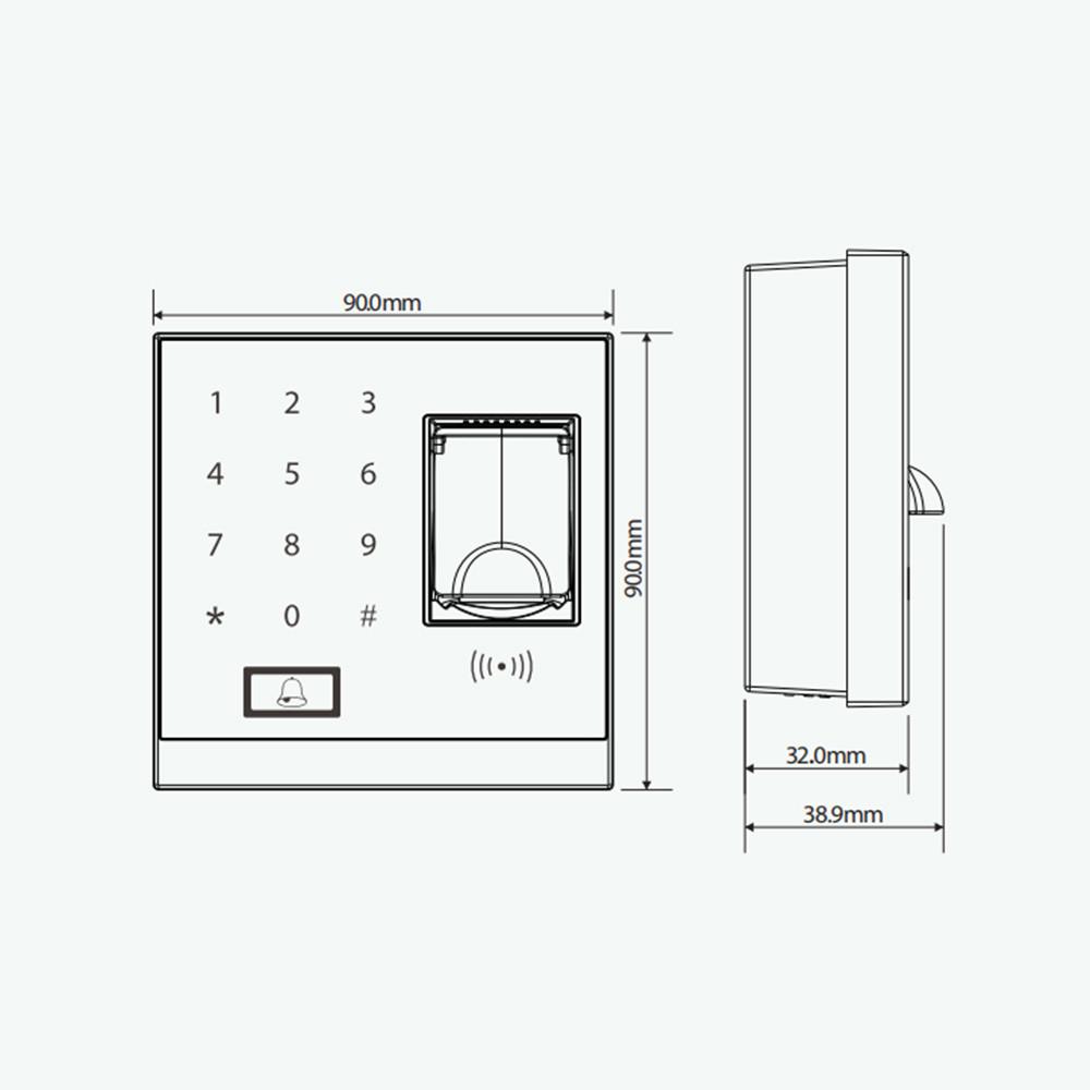 Биометрический терминал ZKTeco X8s - фото 3