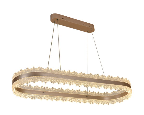 Люстра LED подвесная Valeso 106W овальная с пультом 900x300 см. Золотой (QQD9419) Люстра LED подвесная Valeso 106W овальная с пультом 900x300 см. Золотой (QQD9419)