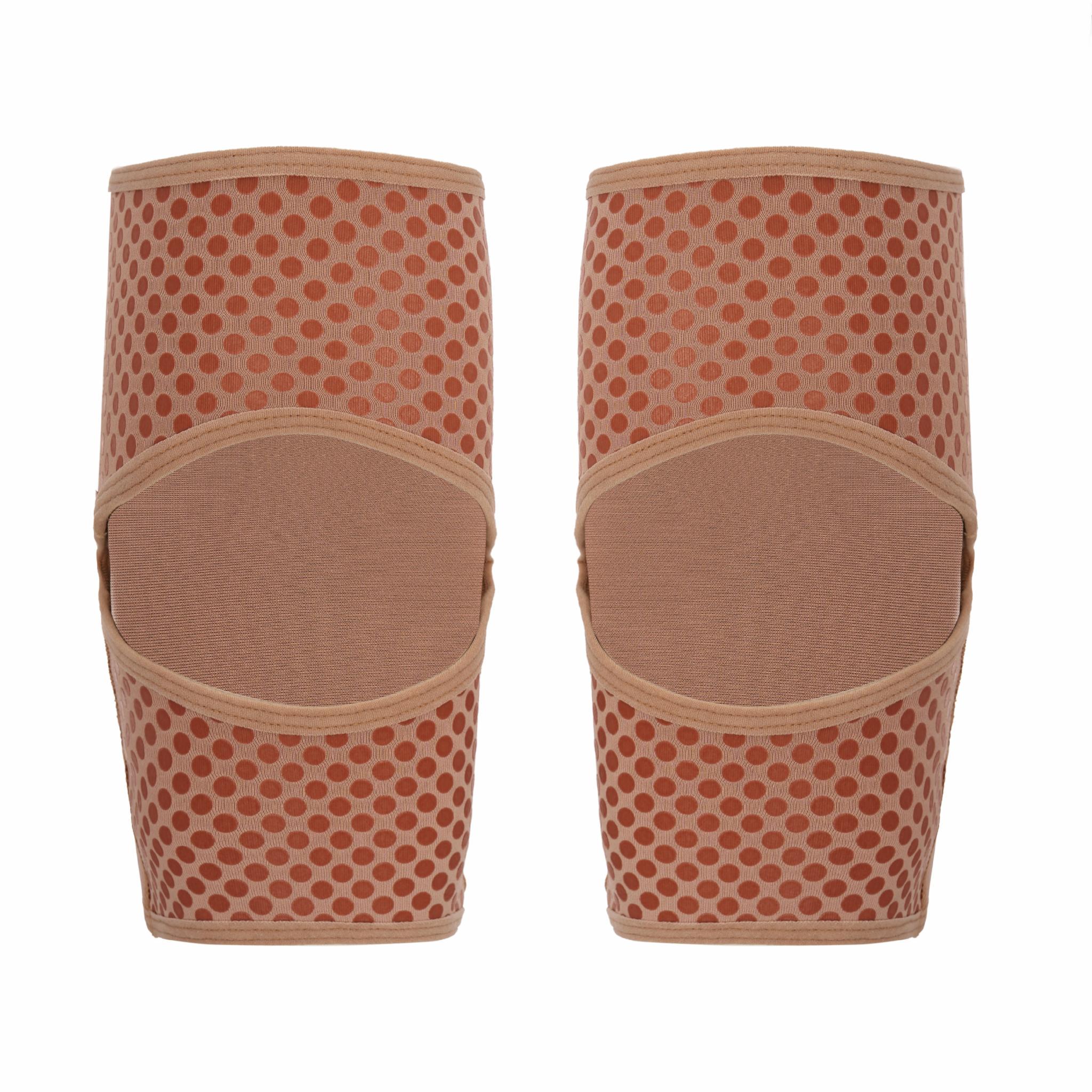 Наколінники липкі для танців пара S Карамельний (QKP_NCG_1042-3) - фото 2