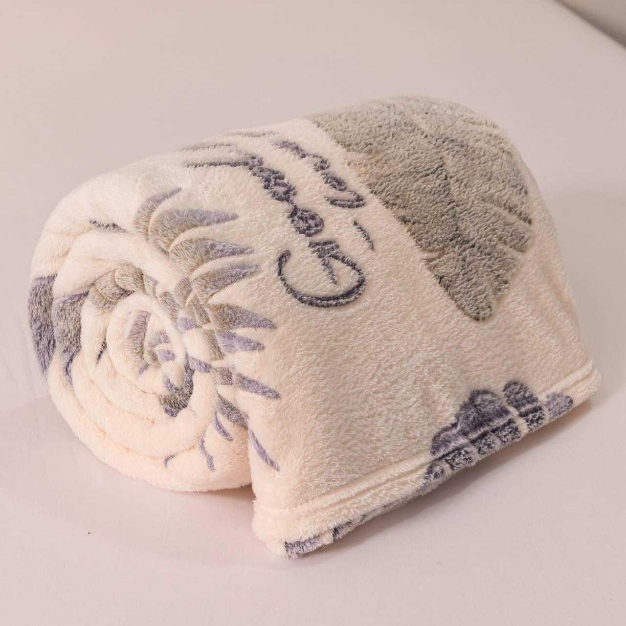 Плед-покривало Malloory Home Плюшевий з мікрофібри 200x230 см Бежевий (1873-5) - фото 3