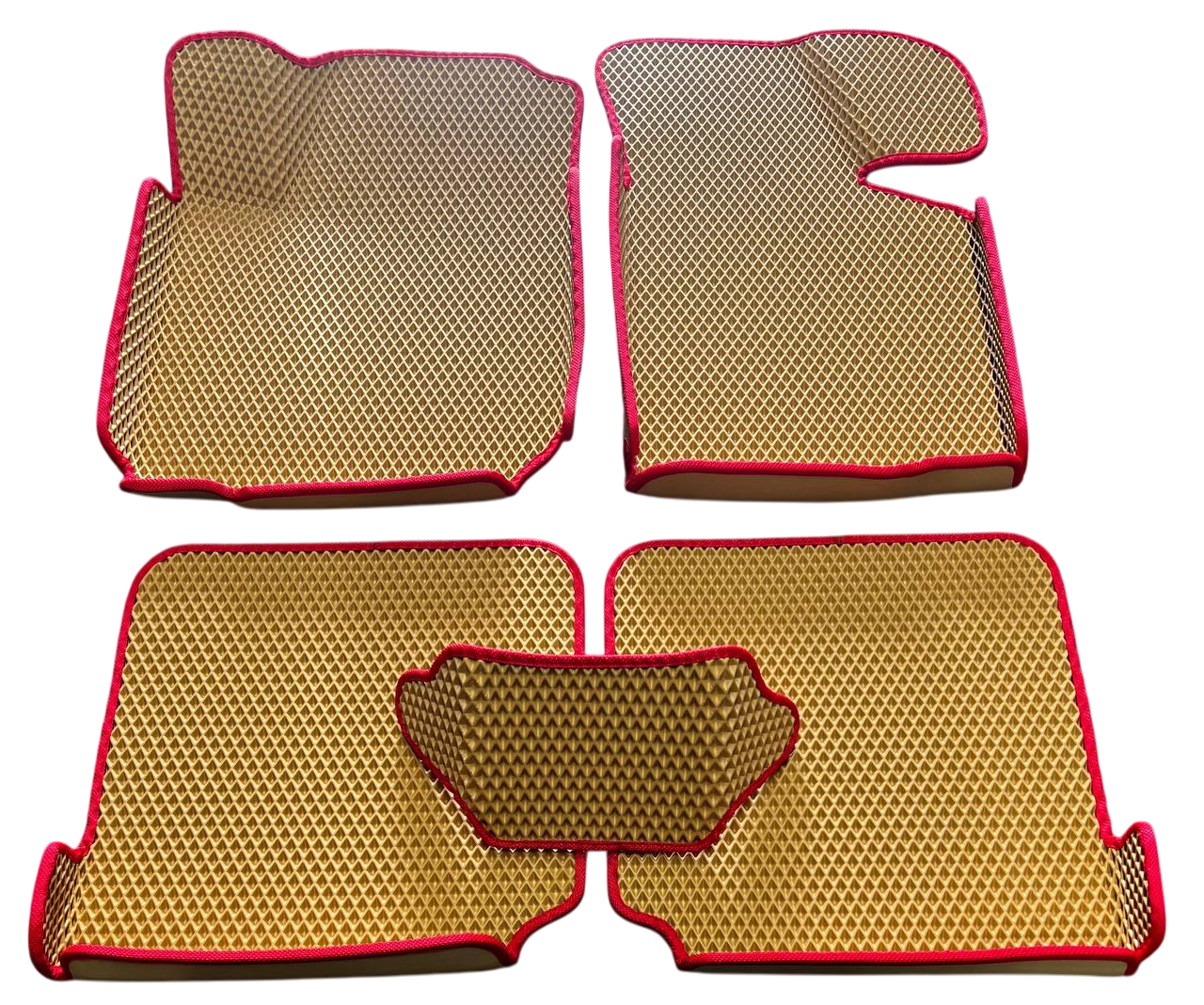 Коврики EVA с бортиками и 3Д лапой в салон для для Skoda Octavia А4 Tour 1996-2010 гг. Бежевый (2529791901)