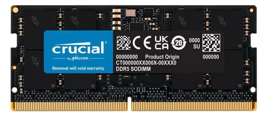Оперативна пам'ять для ноутбуків Crucial 16 GB SO-DIMM DDR5 5600 MHz (CT16G56C46S5 )