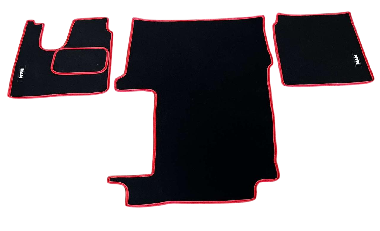 Килимки в салон ворсові для MAN TGM 2012 5 шт. Чорний (27326922)