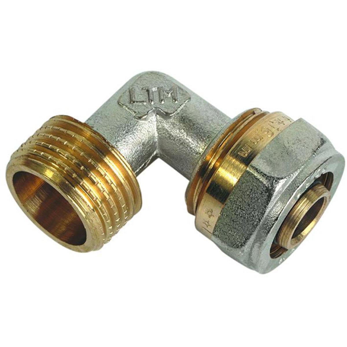 Колено металлопластиковое Еко неразборное ЗЗ 20x1/2" (SW-2036) Колено металлопластиковое Еко неразборное ЗЗ 20x1/2" (SW-2036)