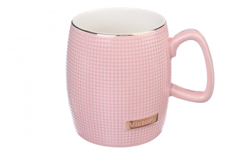 Чашка керамическая для чая 320 мл Розовый (100006) - фото 1 Чашка керамическая для чая 320 мл Розовый (100006) - фото 1