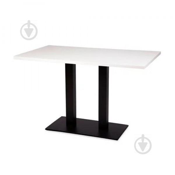 Стіл барний прямокутний SDM Роатан для кафе пластик/метал 120х60 см Білий Стіл барний прямокутний SDM Роатан для кафе пластик/метал 120х60 см Білий