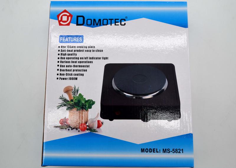 Плита переносная дисковая Domotec MS-5821 Черный (3-1-5821) - фото 2