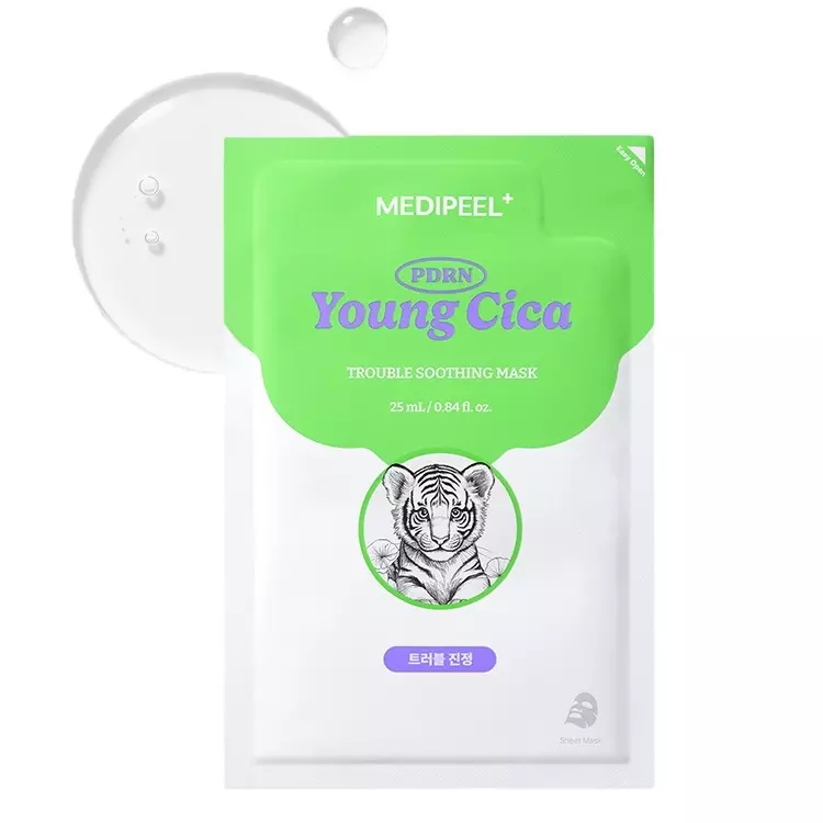 Маска тканевая для лица с центеллой Young Cica PDRN Trouble Soothing Mask 25 мл (825138)