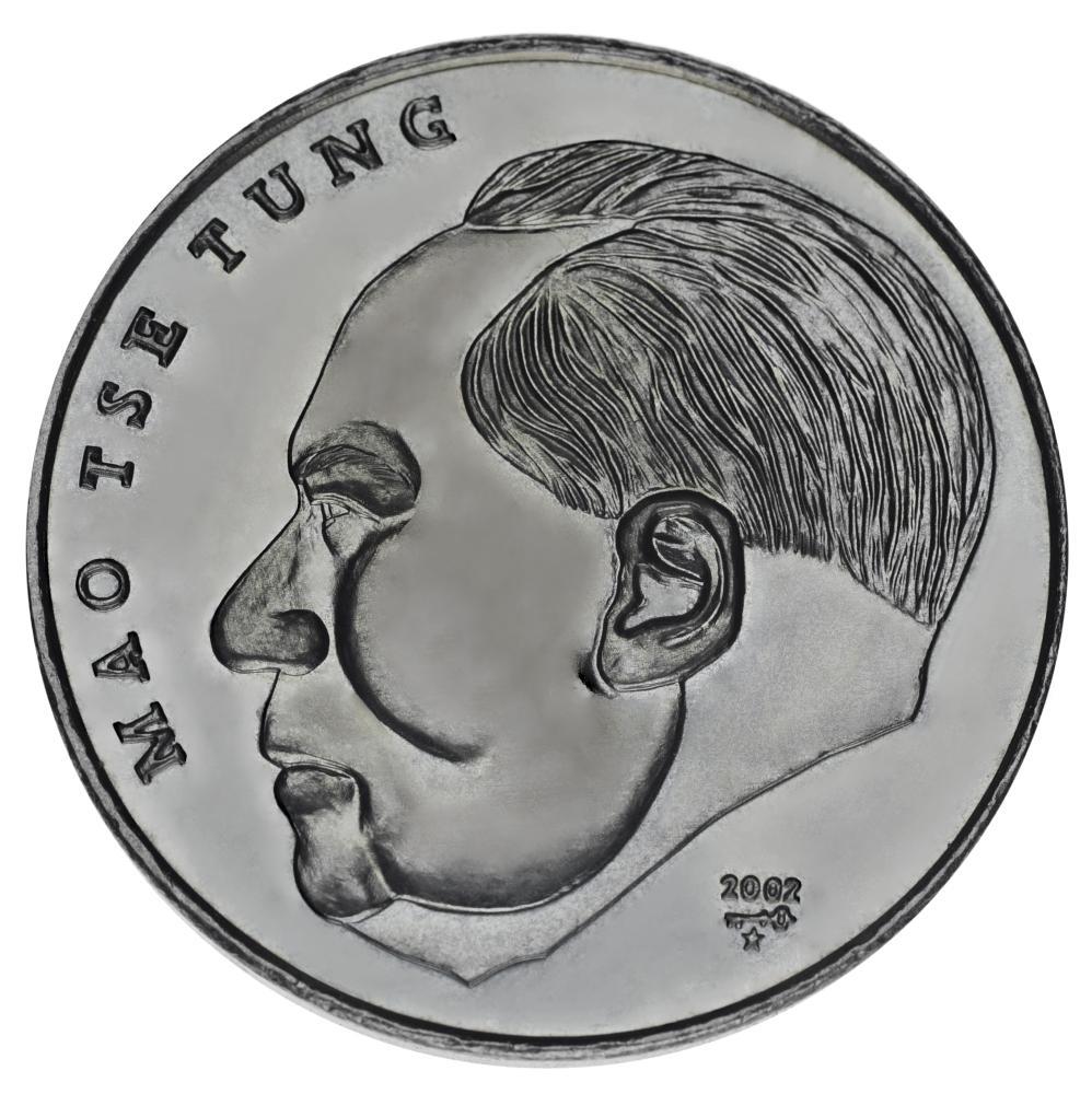 Коллекционная монета Куба 1 песо 2002 AU-UNC Мао Цзэдун (М21967)