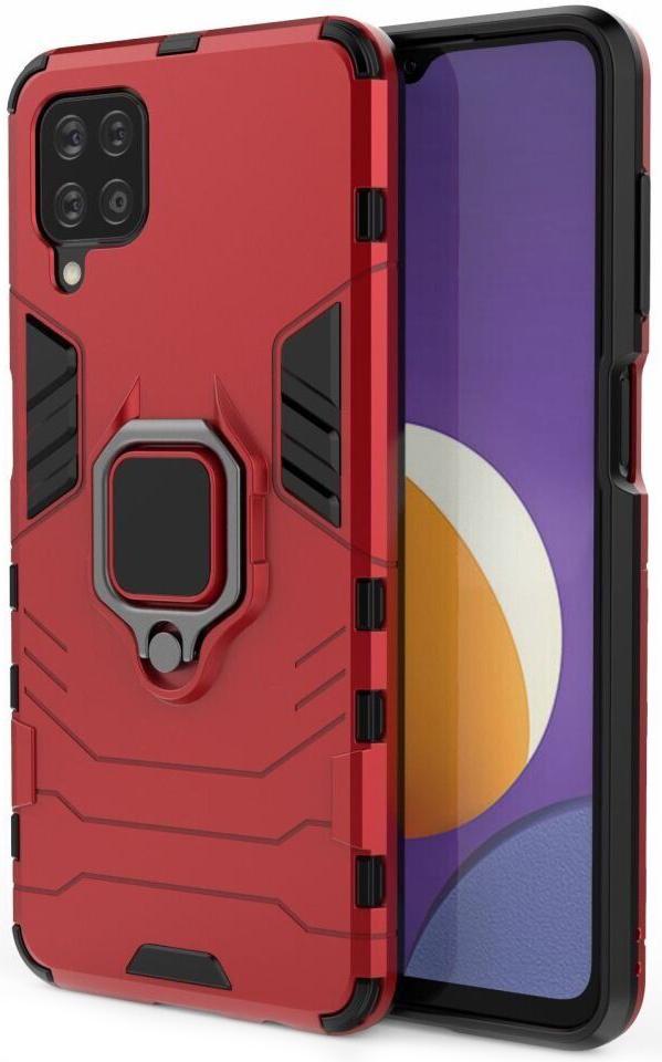 Противоударный чехол Samsung Galaxy M12 M127 (подставка кольцо) Red (22742-2D)
