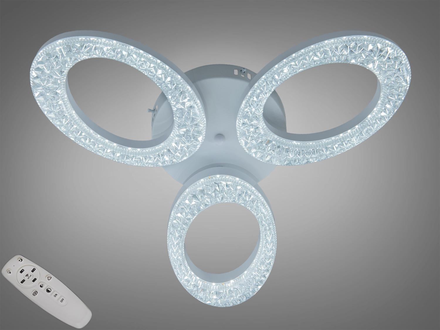 Люстра стельова LED/пульт димер/33W Білий (5607/3WH)