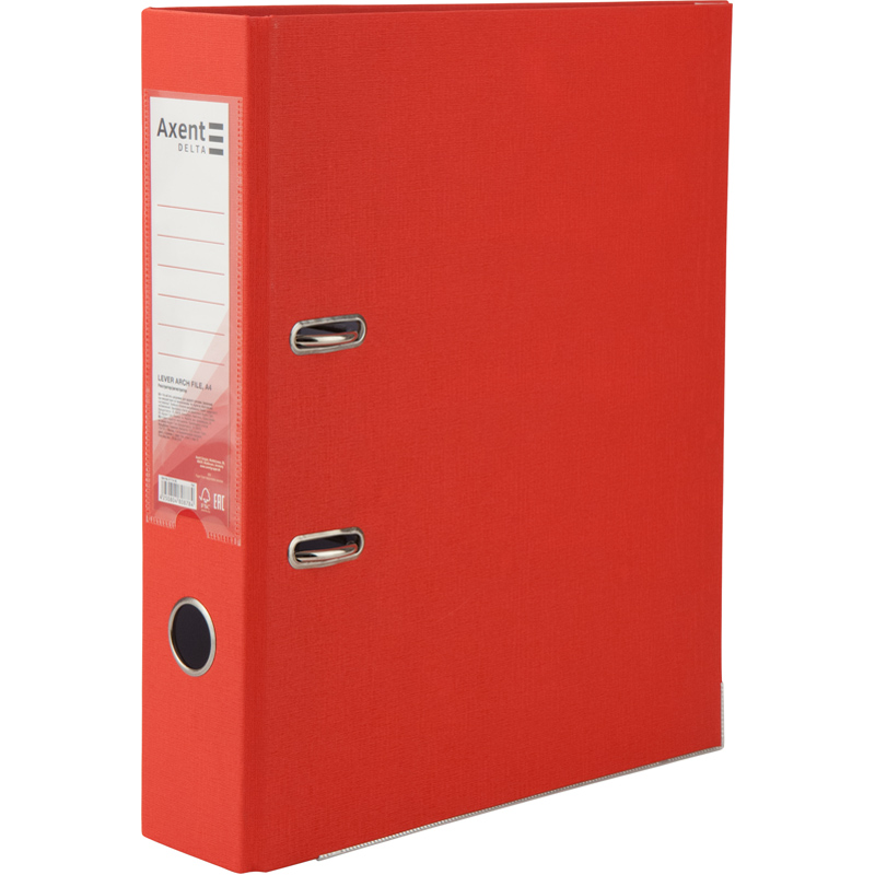 Папка-регистратор односторонняя PP D1714-06C 75 см собранная Красный (4250804808784)