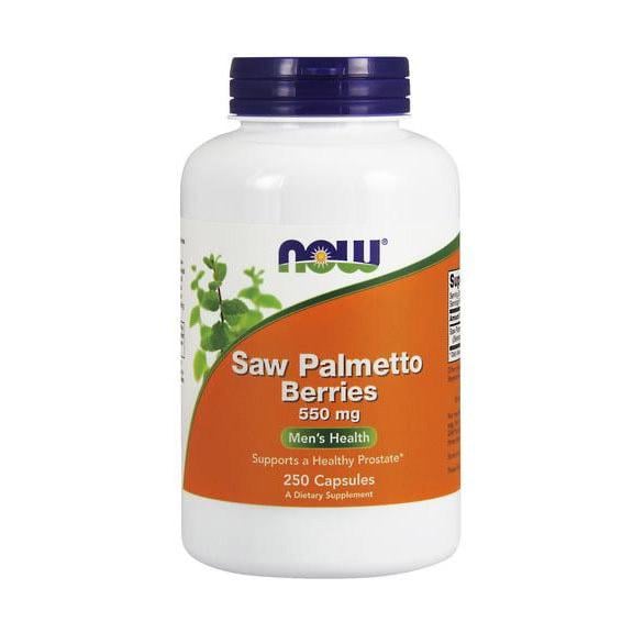 Со пальметтом ягоды NOW Saw Palmetto Berries 550 mg 250 капс. для мужчин
