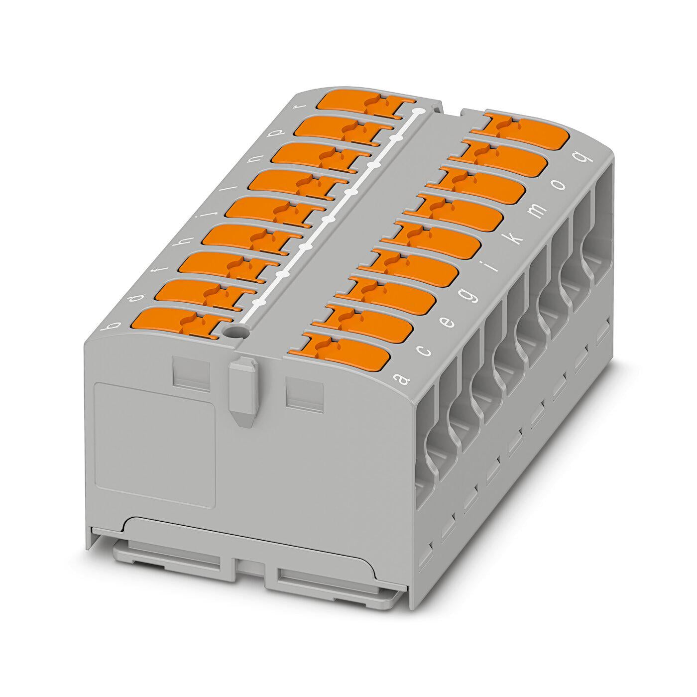 Розподільний блок Phoenix Contact PTVFIX 18X2,5 GY 450В 24A Push-in Сірий (1019577)