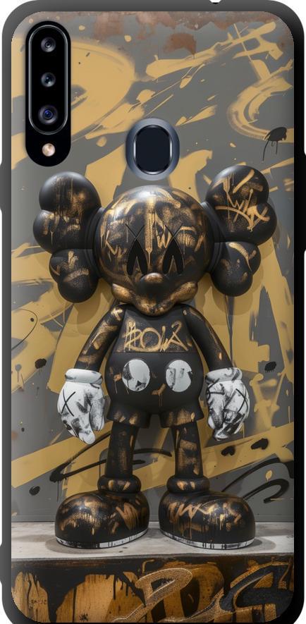 Чехол на Samsung Galaxy A20s A207F Bronze kaws (6097b-1775-42517)