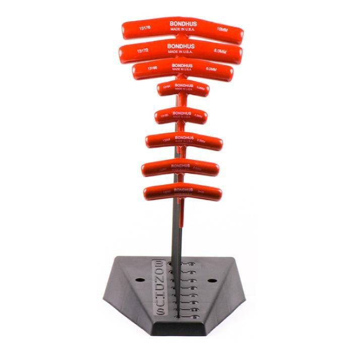 Набор отверток Bondhus Т-образных шестигранных 2-10 мм стойкая CrV сталь (15082)