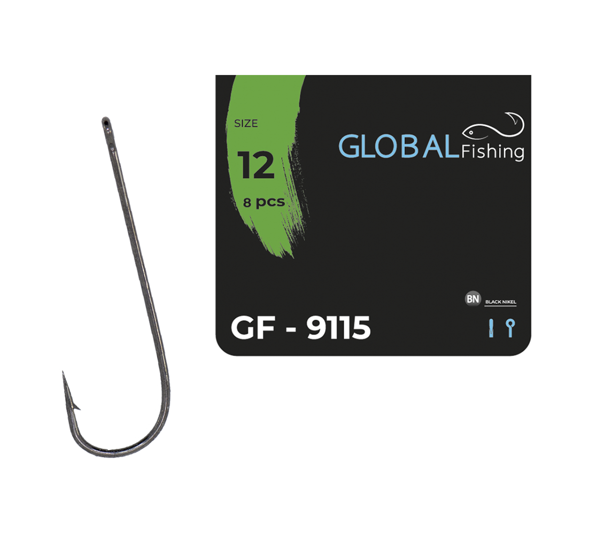 Крючок Global Fishing GF-9115 №12 (1646887731)