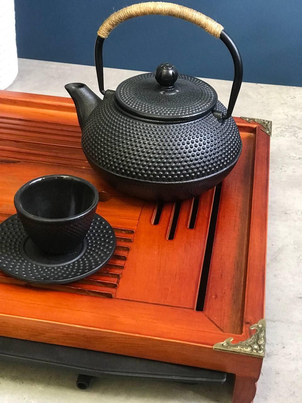 Таця-чабань для чайної церемонії Сіньджу дерев'яна прямокутна 51х34х6 см (OS-T0523) - фото 4 Таця-чабань для чайної церемонії Сіньджу дерев'яна прямокутна 51х34х6 см (OS-T0523) - фото 4