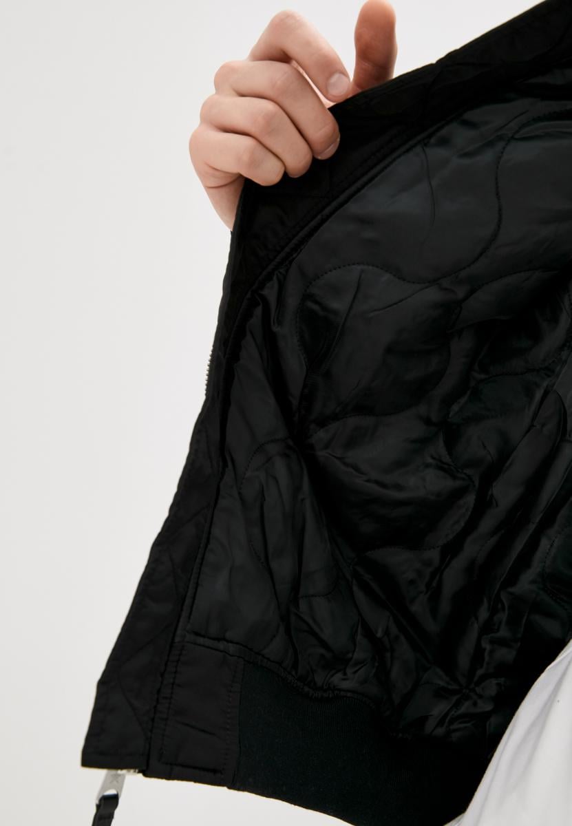 Куртка-бомбер Airboss MA-1 Hooded NASA L Черный (28689) - фото 4