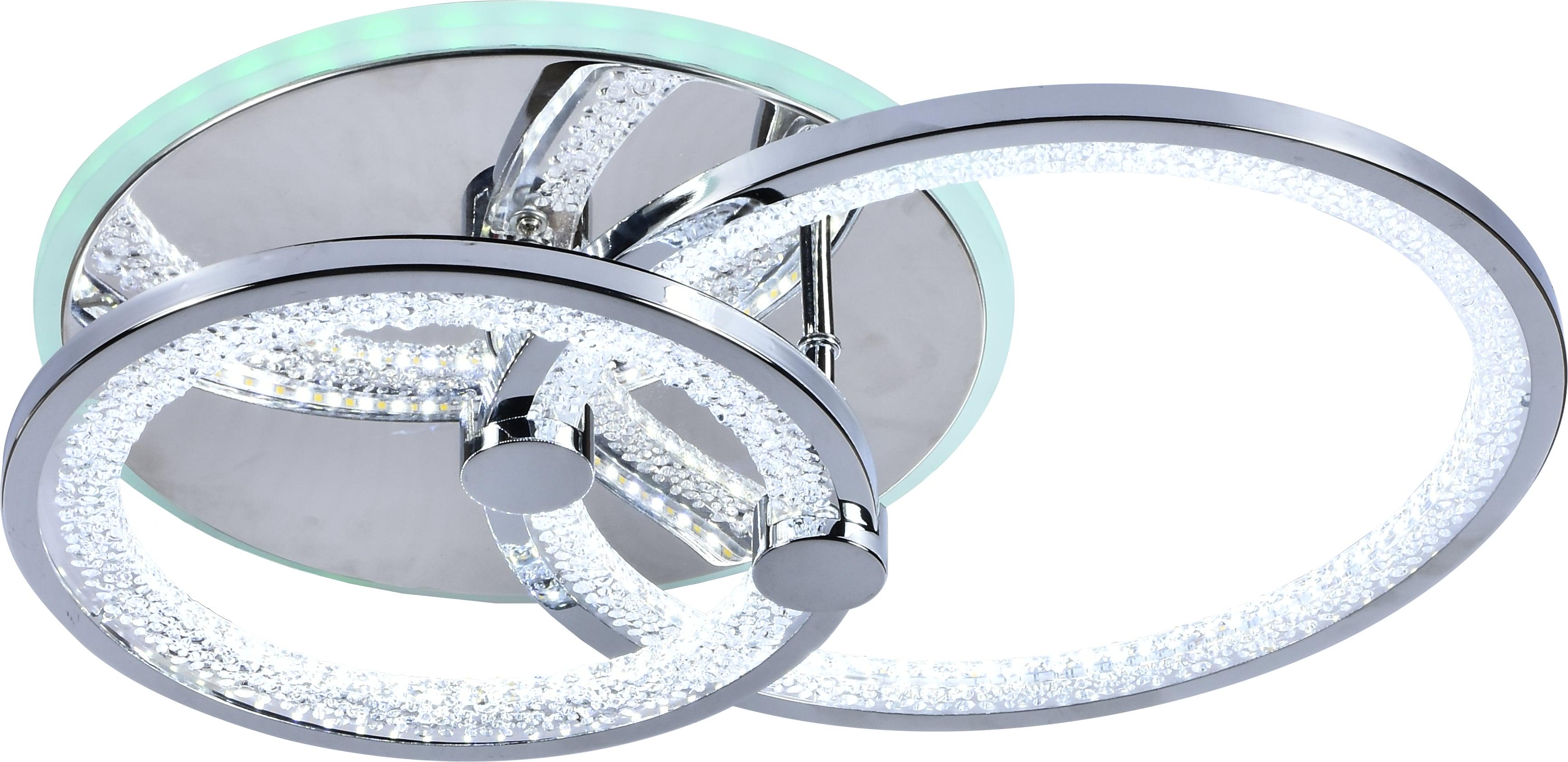 Люстра светодиодная акриловая Sirius LI8878/2C CR+RGP 64 W+7 W (000028006)