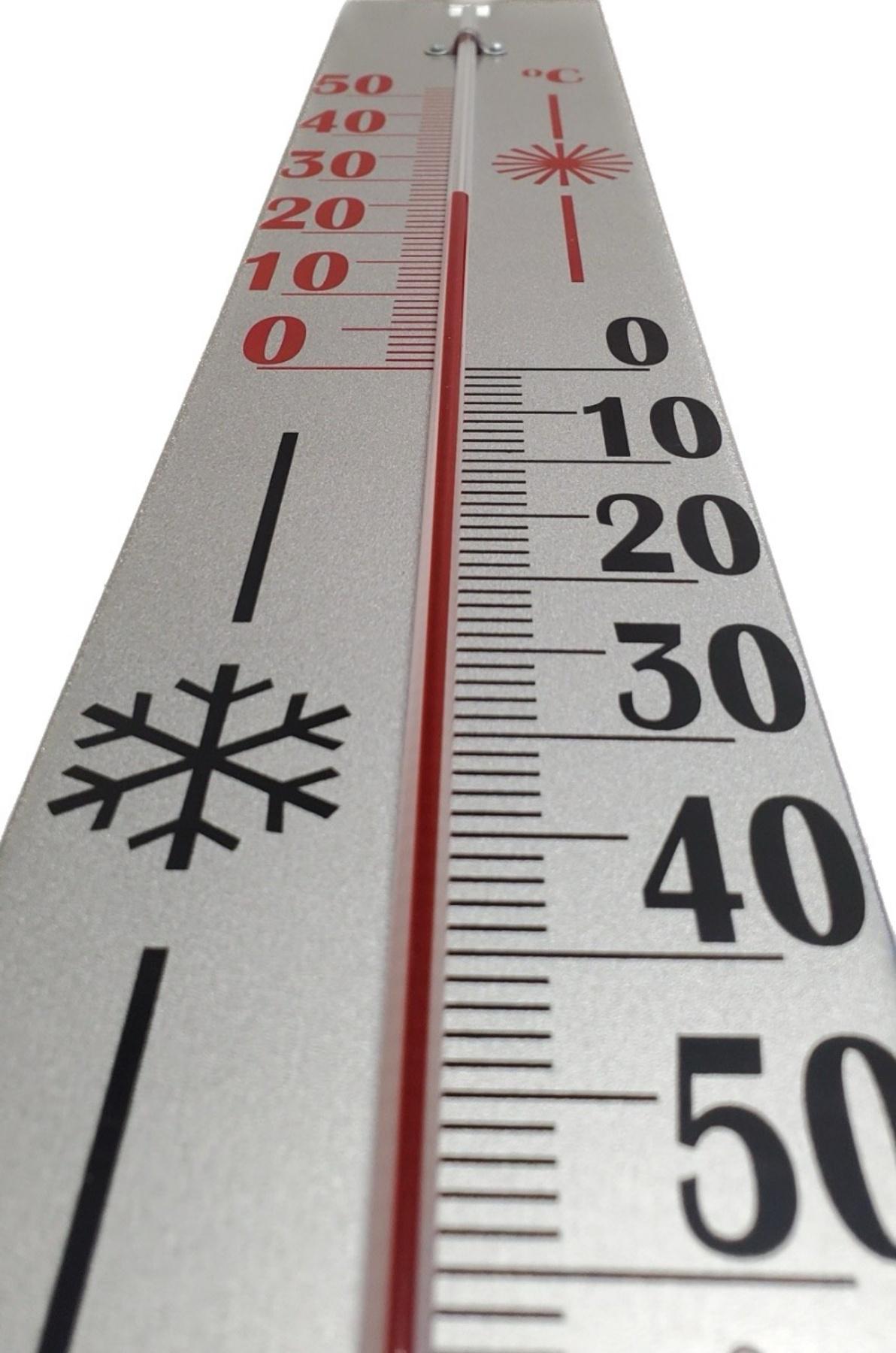 Термометр уличный Стеклоприбор ТБН-3-М2 на металлической основе с односторонней шкалой 69 см - фото 4