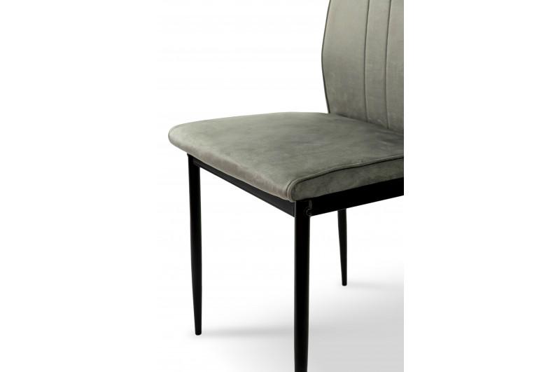 Кухонный стул Мікс Меблі Rich велюр Серый/Черный - фото 7 Кухонный стул Мікс Меблі Rich велюр Серый/Черный - фото 7