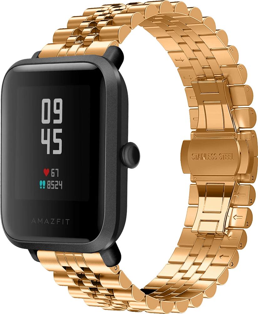 Браслет металлический Stech для Amazfit Bip Rose Gold (26970-27)