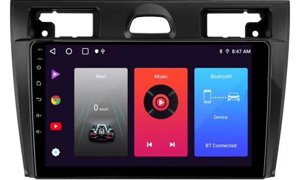 Магнитола штатная Sigma PRO 9464 4/64 GB Ford Fiesta Mk VI 5 Mk5 2002-2008 9" (AR-78243)