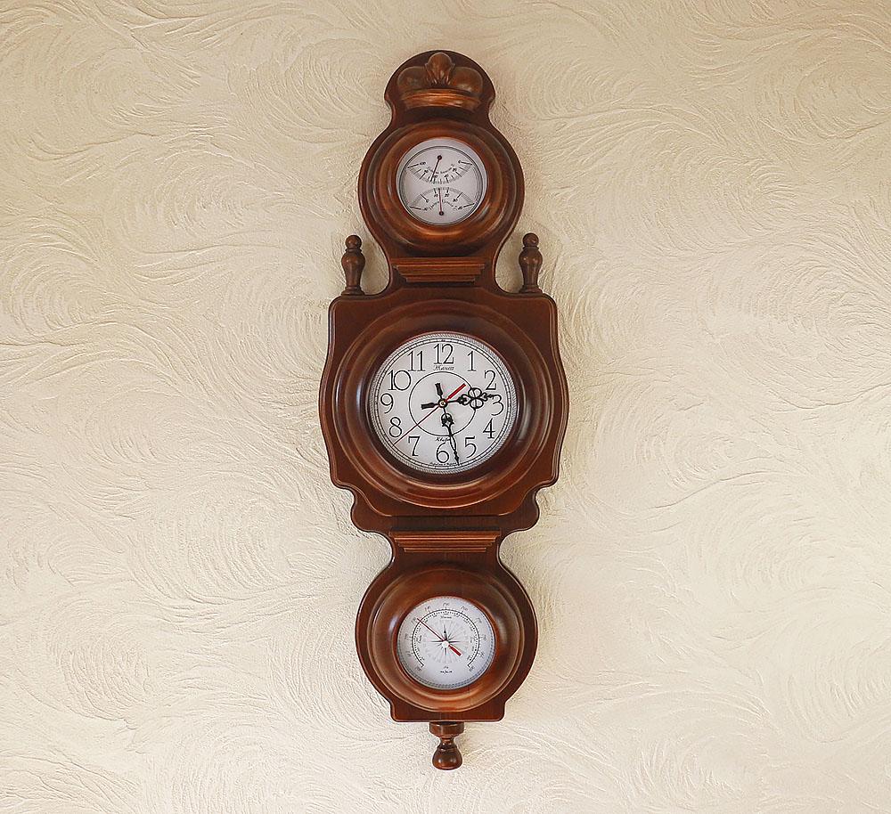 Настенные часы Дипломат барометр/термометр/влагомер Гранд Презент 7/860 х 260 х 100